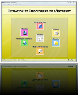 CD-Rom sur la découverte d'Internet pour la 11éme foire de Meaux