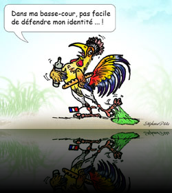 Visuel sur l'identité nationnale - dessin à la main (Université Paris 8)