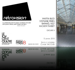 Projet d'installation au 104 Paris avec l'Université Paris 8