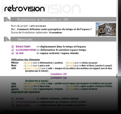 Projet d'installation au 104 Paris avec l'Université Paris 8