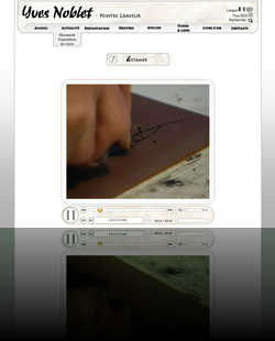 Site intéractif d'un artiste/peintre - www.yvesnoblet.fr