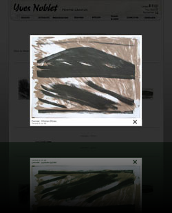 Site intéractif d'un artiste/peintre - www.yvesnoblet.fr