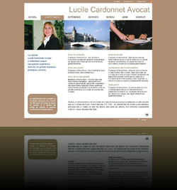 Site d'un cabinet d'avocat Paris - www.lucile-cardonnet-avocat.com
