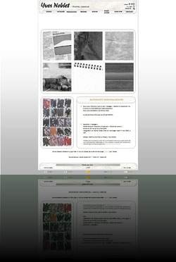 Site intéractif d'un artiste/peintre - www.yvesnoblet.fr