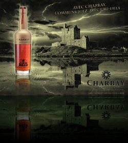 Affiche publicitaire pour Charbay (meilleur réalisation IUT SRC)