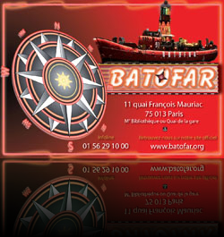 Affiche publicitaire pour Batofar (IUT SRC)