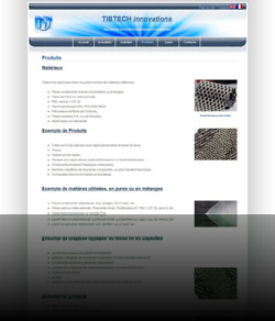 Site Web d'un industriel dans le textile - www.tibtech.com