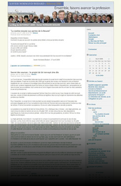 Blog de candidature au Bâtonnat 2008 Paris - www.normand-bodard.com