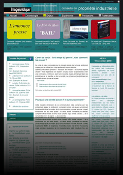 Site vitrine d'une agence de communication juridique - www.imagejuridique.com