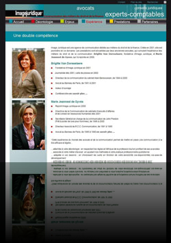 Site vitrine d'une agence de communication juridique - www.imagejuridique.com